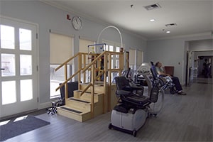 View of rehabilitation gym
