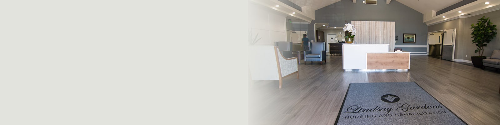 View of reception desk